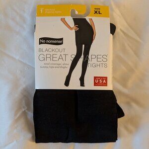 No Nonsense Great Shapes Blackout Tights XL